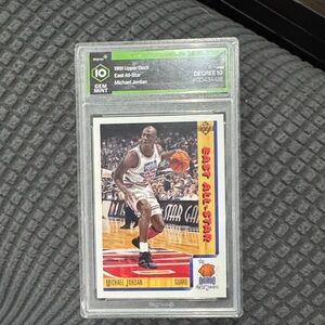 1991 Upper Deck Michael Jordan All-Star Graded Card — Green & Black Label